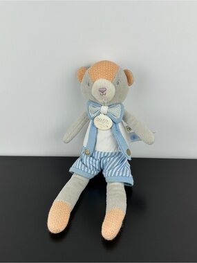 Doudou et Compagnie RARE Make a Wish Teddy Bear 10" Fais un Voeu Ours Plush